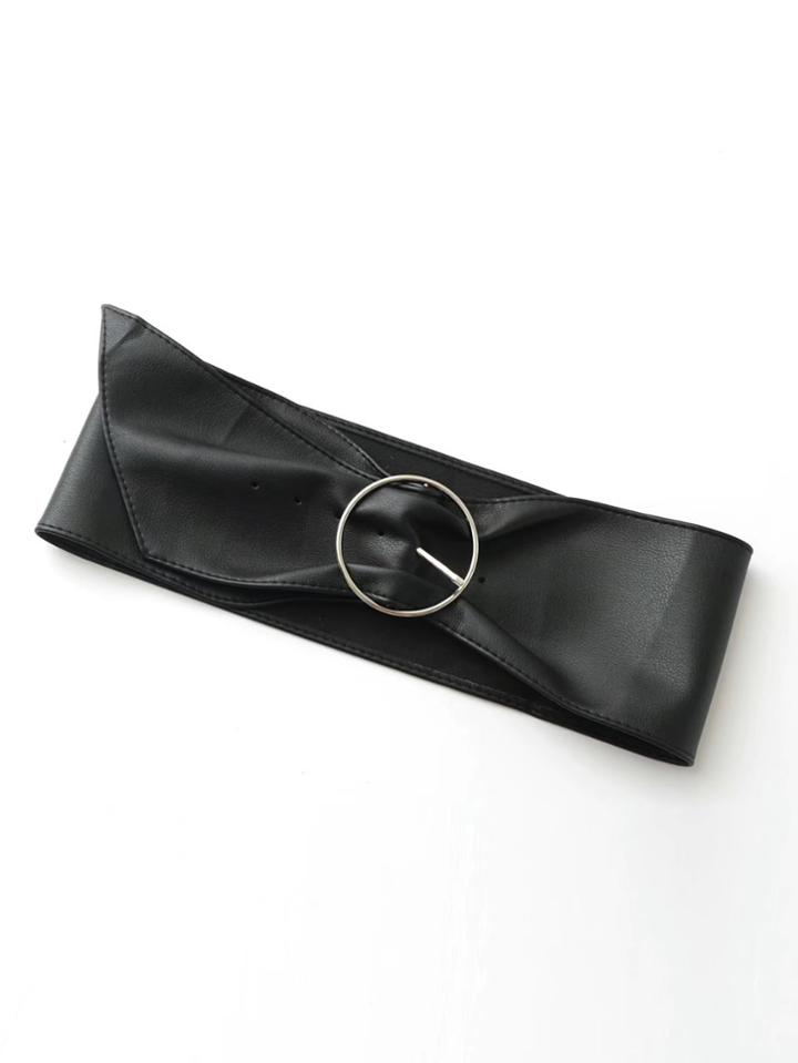 Shein Circle Buckle Pu Belt