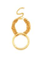 Shein Ring Decorated Layered Chain Bracelet