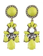 Shein Yellow Gemstone Daily Wear Earrings