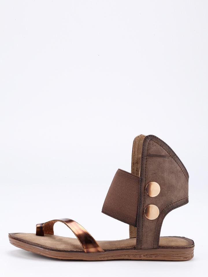 Shein Coffee Flip Flat Sandals