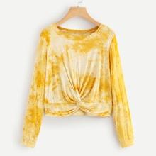 Shein Twist Tie Dye Tee