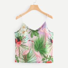 Shein Flamingo Print Cami Top