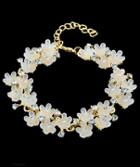 Shein Apricot With Diamond Flower Bracelet