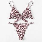 Shein Leopard Pattern Bikini Set