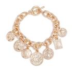 Shein Coin Charm Chain Bracelet