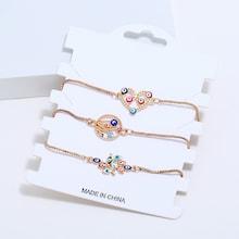 Shein Leaf & Heart Bracelet Set 3pcs