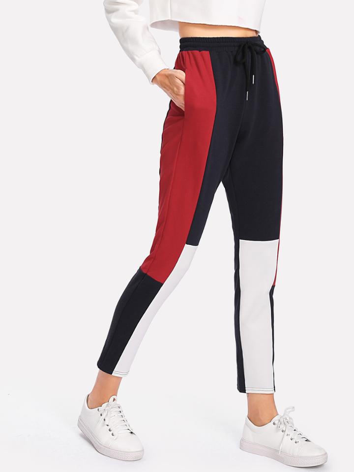 Shein Color Block Sweatpants