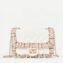 Shein Contrast Trim Quilted Chain Bag