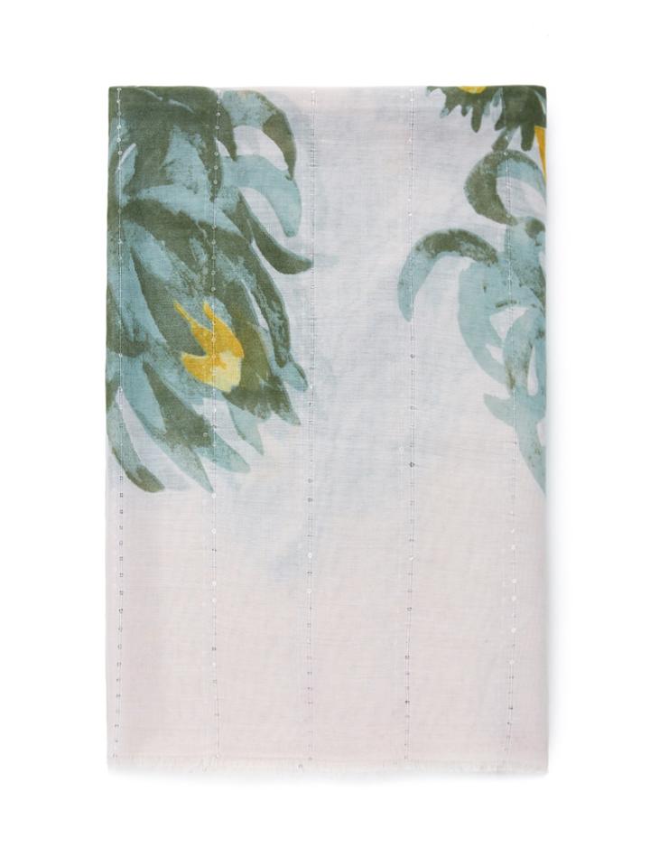 Shein Chrysanthemum Print Soft Scarf
