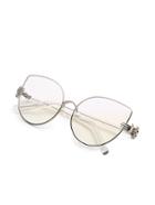 Shein Faux Pearl Detail Cat Eye Glasses