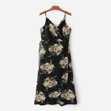 Shein All Over Florals Overlap Dress