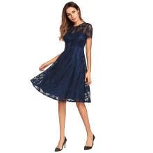 Shein See Through Back Lace Dress