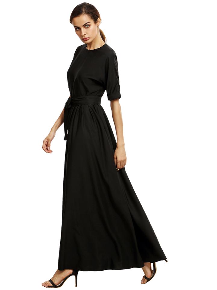 Shein Self Tie Maxi Dress