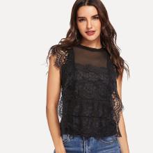 Shein Lace Sheer Blouse