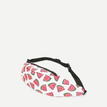 Shein Watermelon Pattern Print Bum Bag
