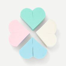 Shein Heart Shaped Sponge Puff 4pcs