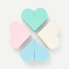 Shein Heart Shaped Sponge Puff 4pcs