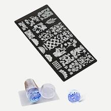 Shein Nail Art Stamping Scraper Plate Tool Set 3pack