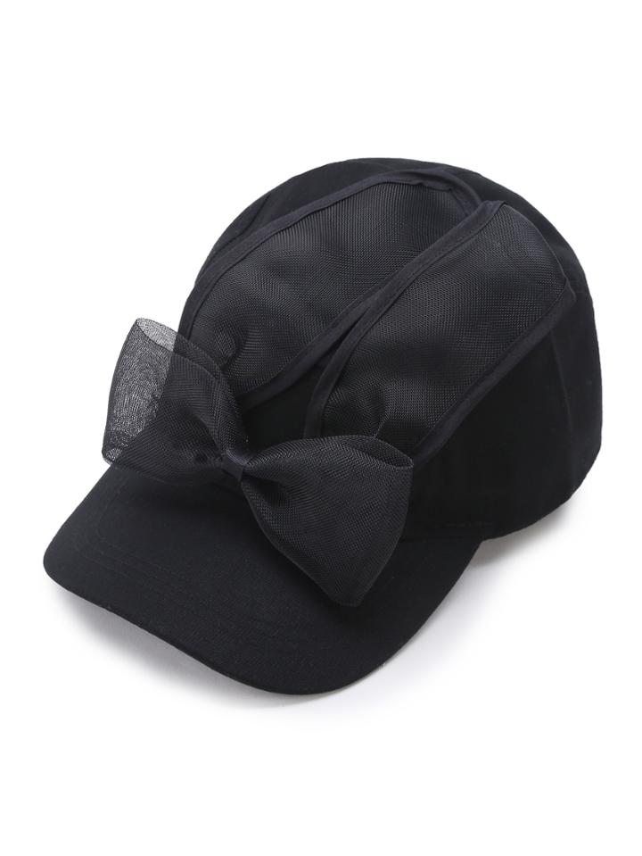 Shein Rabbit Ears Baseball Cap With Bow