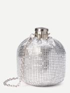 Shein Silver Grenade Shaped Metal Bag With Chain Strap