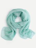 Shein Mint Green Silk Scarf