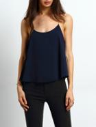 Shein Navy Chain Spaghetti Strap Cami Top