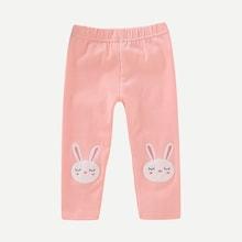 Shein Toddler Girls Embroidery Detail Pants