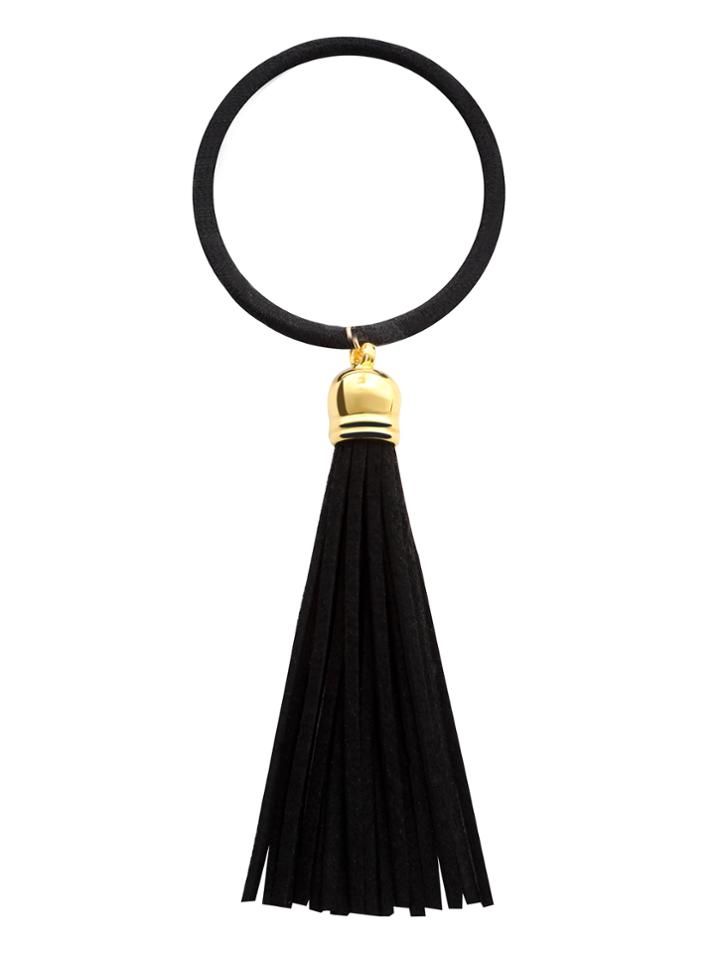 Shein Black Tassel Hair Tie