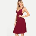 Shein Deep V Neck Cami Dress