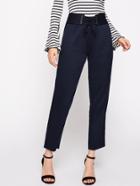 Shein Eyelet Lace Up Waist Tailored Pants