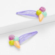 Shein Ice Cream Design Hair Clip 1pair