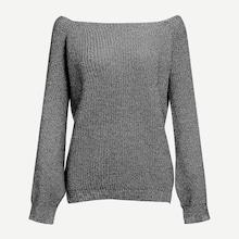Shein Crisscross V Neck Marled Jumper