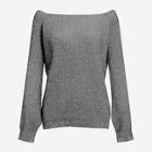 Shein Crisscross V Neck Marled Jumper