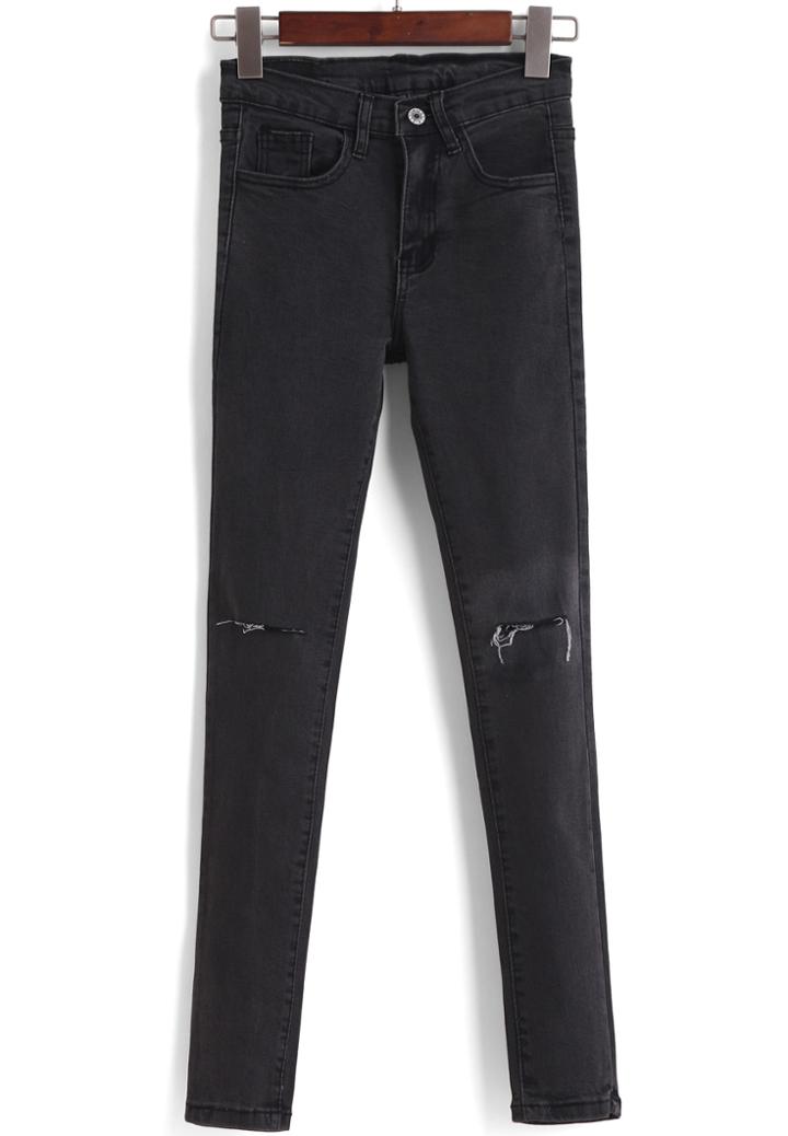 Shein Ripped Denim Slim Pant