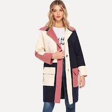 Shein Cut And Sew Panel Coat