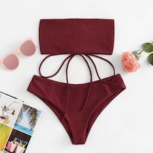 Shein Lace-up Bikini Set