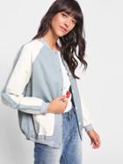 Shein Color Block Bomber Jacket