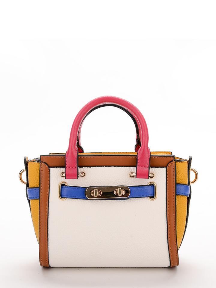 Shein Colorblock Pu Winged Tote Bag