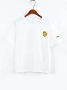 Shein Embroidered Baseball T-shirt