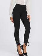 Shein Grommet Lace Up Hem Leggings