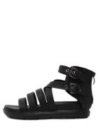 Shein Black Caged Cutout Platform Gladiator Sandals