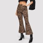 Shein Leopard Print Flare Pants