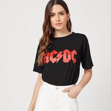 Shein Letter Print Round Neck Tee