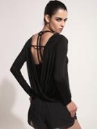 Shein Twisted Drape Back T-shirt