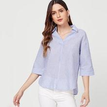 Shein V Cut Neck Blouse