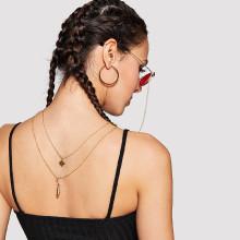 Shein Leaf & Flower Design Glasses Chain