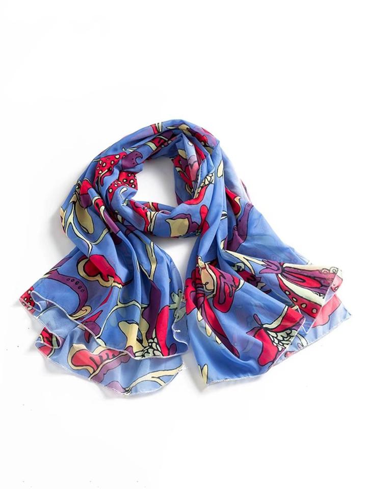 Shein Cartoon Print Scarf