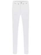 Shein White Slim Buttons Pant