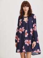 Shein V-cut Flower Print Tent Dress