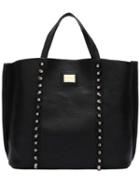 Shein Black Studded Pu Shoulder Bag
